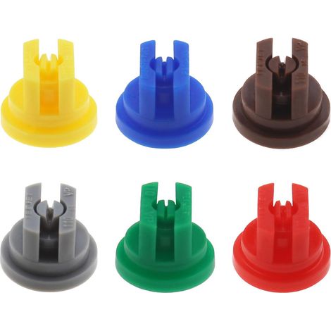 6er Set Sprühdüsen, 110-grad-flachstrahlform, Düsenöffnungen Von 0,15–0,6 Mm Zur Unkrautbekämpfung