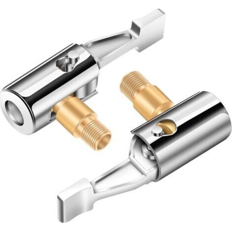 Adapter Für Reifenaufblaspumpe - Geeignet Für Verschiedene Fahrzeuge, Fahrräder, Motorräder, Autos Usw. - 2 Stück, Kein Entlüften.