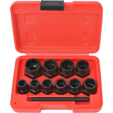 Satz Mit 11 Auszieh-hülsen Für Schrauben Und Muttern Von 9 Bis 19 Mm Mit Aufbewahrungsetui, Werkzeug Für Mechaniker