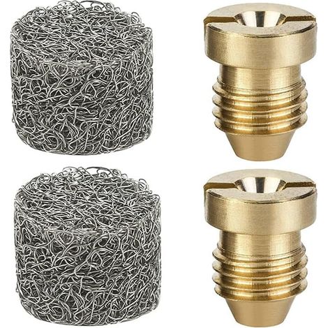 2 Sets Schaumdüsen Für Schaumkanonen Und Schaumgeräte, Universell Einsetzbar. Düsenkopf Mit 1,1 Mm Gewinde Und Filter, Geeignet Für Hochdruckreiniger Bis 4000 Psi.