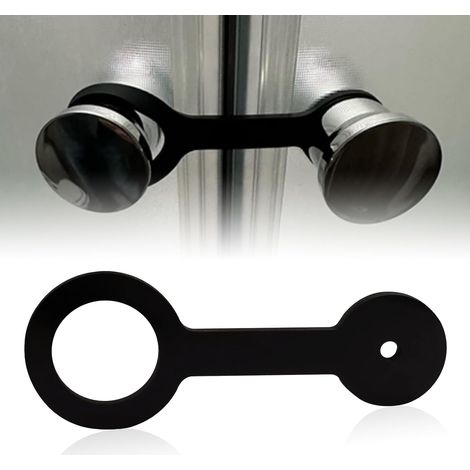 Schwarze Silikon-duschtürverriegelung, Zweiteiliges Design, Passend Für Die Meisten Duschtüren Von Wohnmobilen.