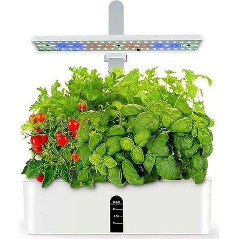 Trywise Hydroponisches Anbausystem, Intelligenter Garten Mit 9 Kapseln, Höhenverstellbare Led-wachstumsleuchte, Automatischer Timer, Wassermangelalarm, Keimungsset Für Den Garten