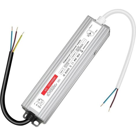 Transformator 220v 12v Led 100w, Stromversorgung 12v 100w 8,3a, Led-treiber 12v Wasserdicht Ip67, Trafo Ac Zu Dc, Konverter 220v 12v, 12v100w Für G4, Gu5.3, Mr11, Mr16, Led-streifen, Nicht Dimmbar