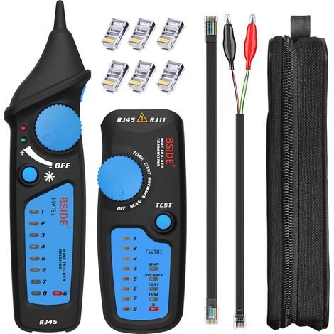 Bside Fwt81 Rj11 Rj45 Netzwerkkabel-tester Mit Modularer Steckverbindung