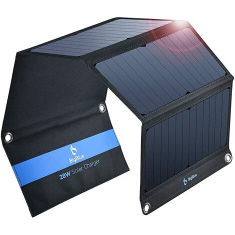 [aktualisierung] 3-usb-a-solarladegerät, 28 W (max. 5 V/4,8 A), Tragbares Sunpower-solarmodul-ladegerät, Wasserdicht, Für Camping, Samsung Galaxy, Lg Usw.