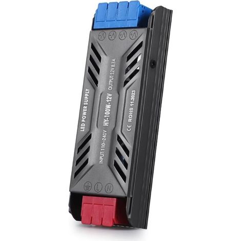 220v 12v Led-transformator, 100w Dc-konverter, Led-treiber, Ultradünn, 8,3a Netzteiladapter, 220v Ac Auf 12v Niederspannungsversorgung, Konstante Spannungstransformatoren