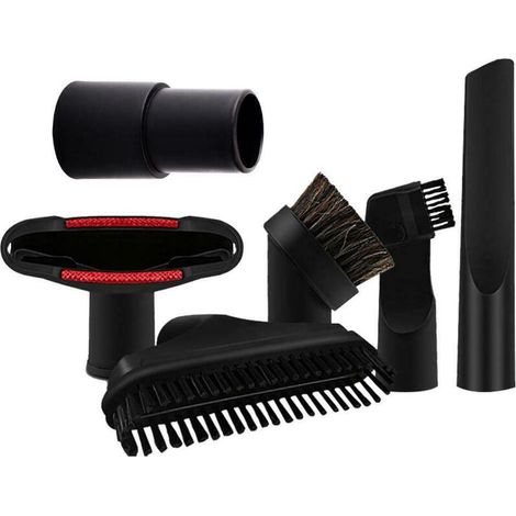 Staubsaugerzubehör Saugmund Saugkopf Runde Bürste Bürstenkopf Haarbürste Innendurchmesser 32mm/35mm Sechsteiliges Set