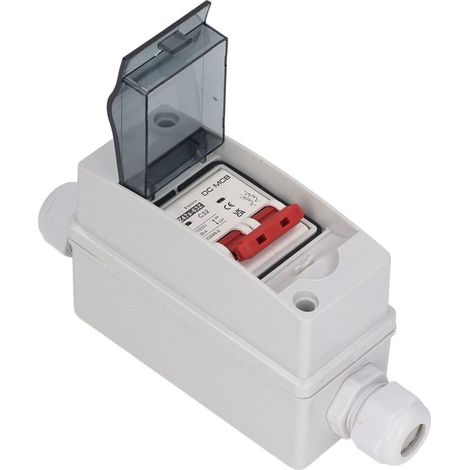 2p Dc Miniatur-leistungsschalter, 1000v 32a Pv-leistungsschalter Mit Transparenter, Wasserdichter Ip65-abdeckung