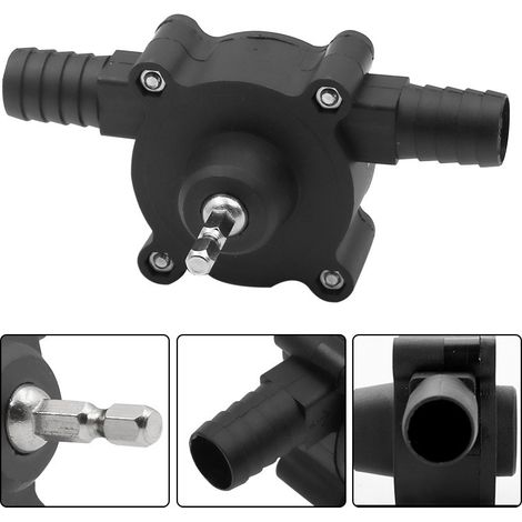 Selbstansaugende Ölpumpe, Angetrieben Von Einer Elektrischen Bohrmaschine, Schwarz. Kleine Haushalts-wasserpumpe, Handbetriebene Elektrische Bohrmaschinen-wasserpumpe, Tragbare Dc-wasserpumpe, Kreisel