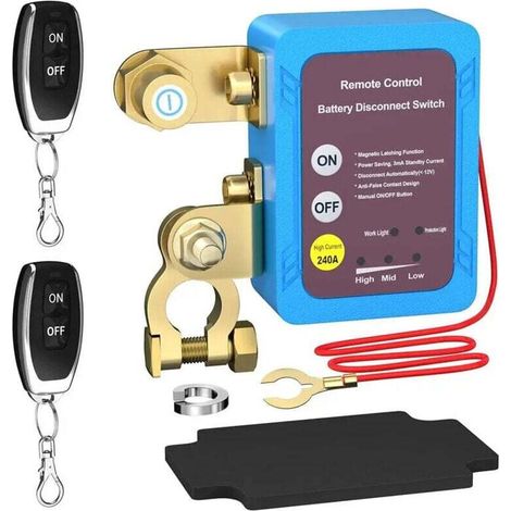 Batterietrennschalter 12v, 240a Batterietrenner, Auto-batterietrennschalter, Automatischer Abschaltunterbrecher Für Auto, Boot, Wohnmobil, Atv, Lkw