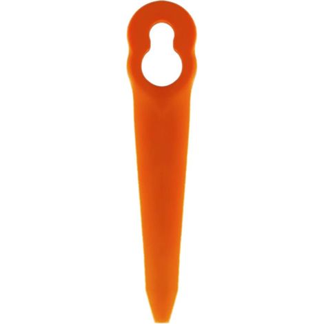 100 Orangefarbene L90-klingen Für Rasenmäher Von Einhell, Bosch Und Cmi – Kunststoffklingen