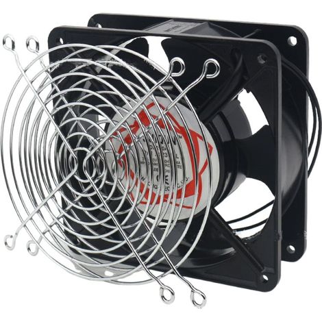 Axialventilator Für Kamin-kassette, Einsetzbar, Hochtemperaturbeständig, Mit Metallflügeln, Leise Und Universell. 120 X 120 X 38 Mm