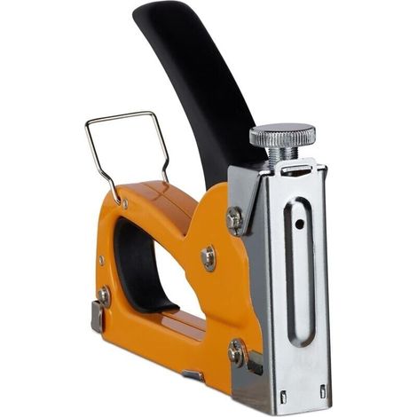Professionelle Wandheftzange, Einstellbare Leistung, Austauschbares Magazin 4-8 Mm, Eisen, Orange 1-liaiki