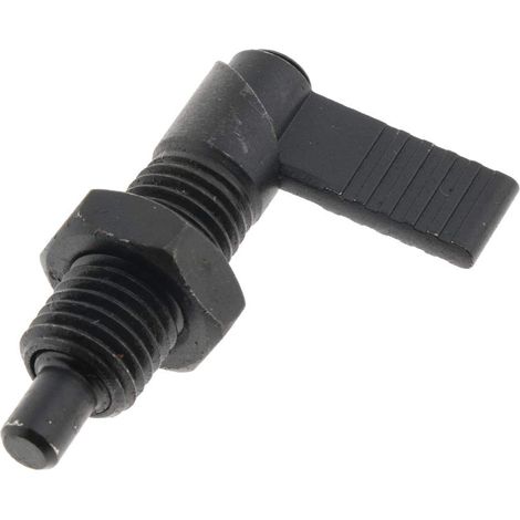 Indexierstift Mit Hebel Und Klemmschraube, Feingewinde M12 - M12 × 8