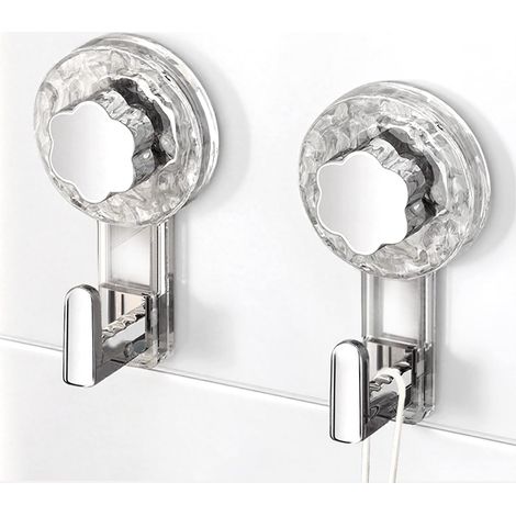 Handtuchhaken Mit Saugnapf Für Badezimmer, Extra Starke Wiederverwendbare Saughaken Für Badezimmer, Küche, Camping & Auto, Badezimmer-handtuch-saugnäpfe (klar+silber, 11.26.24.3cm2)