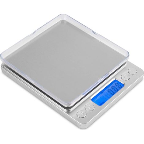 Mafiti Grammwaage, Digitale Küchenwaage Mini-gramm-waage Für Schmuck 500g/0,01g Mit Lcd-display Aus Edelstahl Zum Wiegen Von Schmuck Und Beim Kochen
