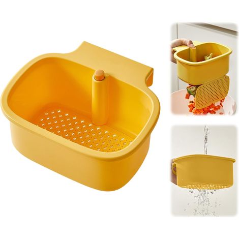 Spülbecken-sieb - Druckknopf - Hängender Wasserhahn Ohne Grate - Abnehmbares Silikon - Zum Waschen Und Organisieren In Der Küche (b3)