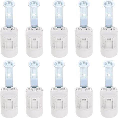 10 Stück E14 Lampenfassung, Verstellbare Lampenbasis, Lichtsockel, Kronleuchterfassung, Glühbirnenhalter, Kerzenleuchterfassung, Lichtfassung, Sockelhalterung