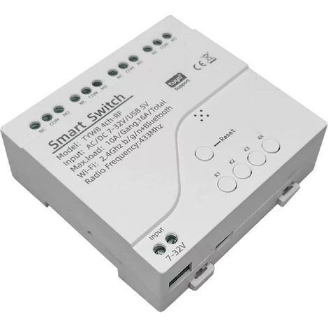 Usb-schaltrelais 5 V Ac/dc 7-32 V Smart Wifi Funkmodul Mit Trockenkontakt, Tuya Smart Life Fernbedienung, Kompatibel Mit Alexa Google Home