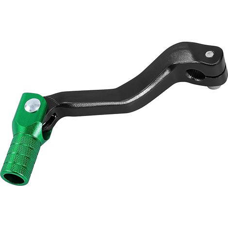 Tunejoy Motorrad-schalthebel, Klappbar Aus Aluminium, Für Motocross, Atv, Pit Bike, 4-takt 50cc 70cc 90cc 119x52mm Schwarz + Grün