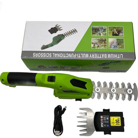 Kabelloser Randtrimmer, 2-in-1 Grasschere Und Heckenschere Ohne Kabel, Mit Langem Teleskopischem, Abnehmbarem Griff, Zum Schneiden Von Rasen Und Sträuchern