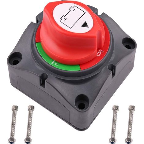 Batterietrennschalter 6v 12v 24v 48v 60v, Batterieschalter Für Auto Wohnmobil Boot Lkw Traktor Motorrad Diebstahlschutz 275/1250a