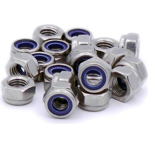M8 (8 Mm) Seil- Und Drahtsortiment – Sechskantmuttern – Typ P – Aus Edelstahl (a2) (20er-pack)
