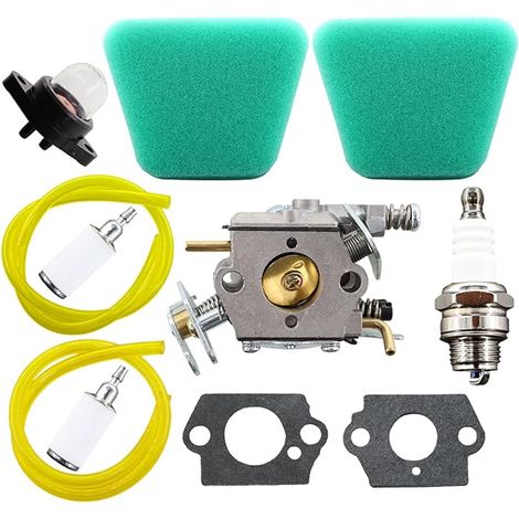 Vergaser Mit Kraftstoffpumpe Kompatibel Für Mcculloch 333 335 338 435 436 440 Poulan 2050 2055 2115 2175 2250 2275 2750 2755 2375 2550 2555 4016 Pro 4016 Kettensäge Kraftstofffilter