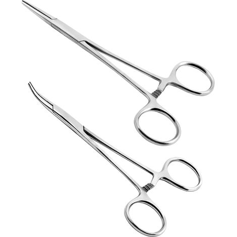 2er-set Klemmzangen, Angelzange, Edelstahl-klemmzange Für Ohrstecker, Basteln, Tierpflege Und Angeln (13 Cm)