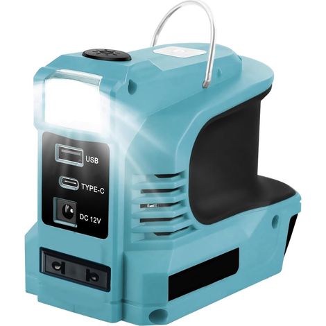 Batterie-wechselrichter Für Makita 18v Akku, 180 W Leistungswechselrichter, Batterieadapter-konverter Mit Reinem Sinuswelle Von 8v Dc Auf 220v Ac Mit Led-lampe, Usb Und Usb-c