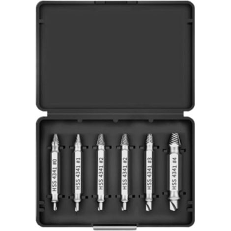 6-teiliges Set Für Ausgebrochene Schrauben, Extraktor Für Beschädigte Schrauben, Kleiner Schraubenextraktor, Zum Bohren Und Entfernen Von Beschädigten Schrauben.