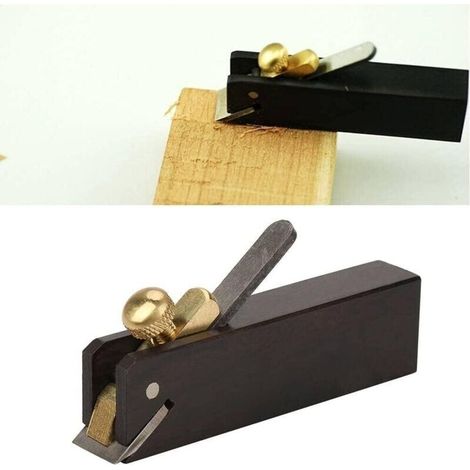 1 Stück (schwarz) Mini-ebenholtz-hobel, Holzschneidewerkzeug Für Zimmerleute, Diy-kabel, Kleiner Handhobel, Holzkanten-hobel, Hobel Für Die Holzbearbeitung