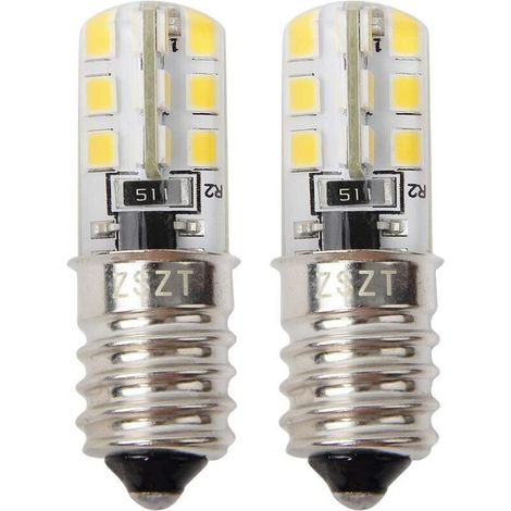 Led-glühbirne Für Kühlschrank E14 2w (entspricht Halogen 10-25w) Warmweiß 3000k, 220-240v, Wasserdicht - 2er-pack