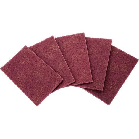 5 Industrielle Finish-schleifvliese Mit Klebeband Zur Oberflächenreinigung Und -veredelung.