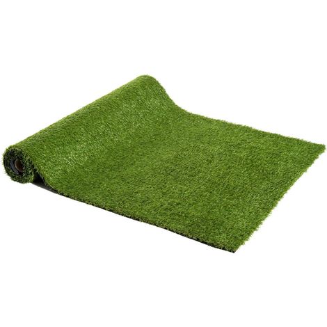 Kunstrasen Synthetischer Rasen Kunstrasen Grasrasen Außen Balkon Innen Falsch Für Tiere Garten Hunde Höhe 10mm (1m × 2m)