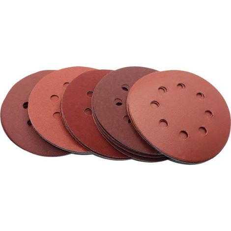 Schleifscheiben-set, 30 Stück Schleifpapier 125 Mm, Polierpad Für Kreisschleifer, Glasschleifblätter, Pads Mit Körnung 800/1000/1200/1500/2000 Zum Schleifen, Polieren Und Entrosten