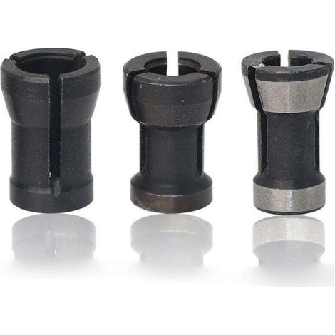 Adapter Für Fräser, Spannzange, Fräsfutter Und Holzbearbeitung (8 Mm + 6,35 Mm + 6 Mm, 3er-pack)