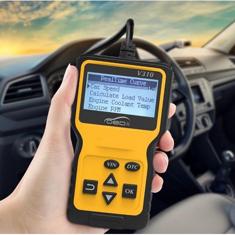 Mp69033 Obd2-scanner Universal Fehlercode-lesegerät Für Motor, Can-diagnosewerkzeug Für Alle Obd-ii-protokolle, Fahrzeuge Ab 1996, Gelb