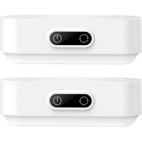 2er-set Taktile Lampen 3 W - 5 Einstellbare Farben - Dimmbar - Eingebauter 2000 Mah Akku Wiederaufladbar - Klebelicht Für Lesen, Schrank, Schminkspiegel, Tisch