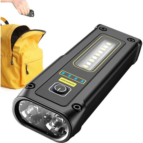 Taschenlampe Mini, Wasserdichte, Leistungsstarke Taschenlampe – Usb-aufladbare Taschenlampe, Taschenlicht Für Camping Und Wandern
