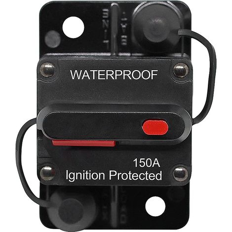 30a - 150a Auto-sicherungsschalter, Dc 12v - 48v Wasserdichter Sicherungsautomat Mit Manueller Rückstellung Für Automotor, Fahrzeug, Marine, Boot, Fahrrad, Audio-stereoanlage, 150a