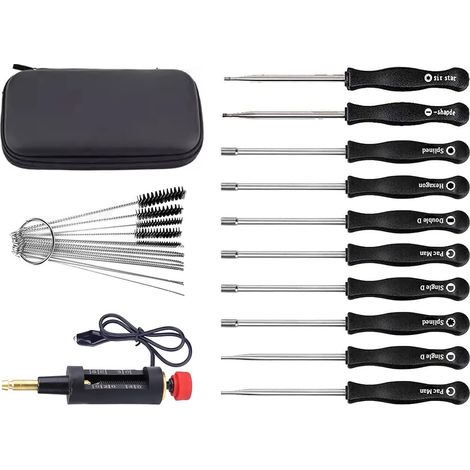Einstellschraubendreher-set Mit Zündspulenprüfer Für Stihl, Husqvarna, Echo Vergaser, Adefol 10-teiliges Werkzeugset Zur Vergasereinstellung + Zündspulentester + Reinigungsbürste
