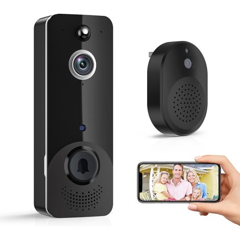 Kabellose Video-türklingel Mit Live-hd-bild, Nachtsicht, Cloud-speicher, Batteriebetrieben, Für Innen- Und Außenüberwachung, Intelligente Ki-personenerkennung