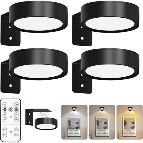 Lots Von 4 Lampen Im Bild, Buntglasstapel, Leuchten Im Bild, 3 Farben, Led-wandleuchten Im Bild