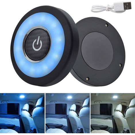 Innenraum-dachleuchten Für Autos, 12v Universelle Lese- Und Standlichtlampen, Magnetische Deckenbeleuchtung, Automatische Dachinnenbeleuchtung, Weißes Und Eisblaues Licht