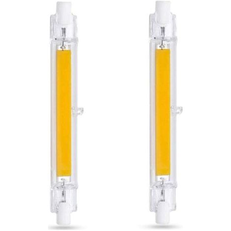 Led R7s Glühbirne 118mm 10w Kaltweiß 6000k, 1000lm, Ersatz Für Halogenlampe R7s J118 80w 100w, Dimmbar, Schlanke Cob Led R7s 118mm Glühbirne Für Wandleuchte/stehlampe, 2er-pack