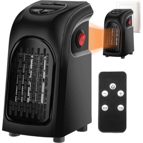 Drahtlose Zusatzheizung - Einstellbares Thermostat - Heizen Sie Einen Raum In Wenigen Minuten Auf - 400w