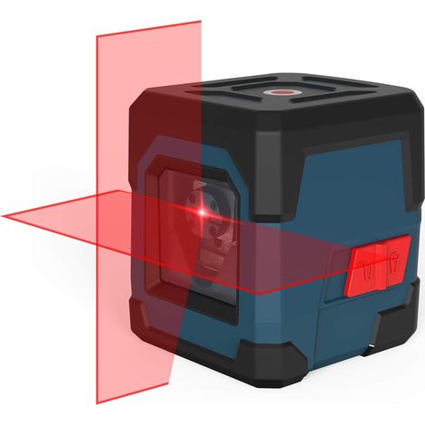 Laser-niveau, 15m ± 0,2 Mm/m Selbstnivellierendes Kreuzlaser, 1m Stoßfest, Rote Horizontale Und Vertikale Laserlinie, Wasser- Und Staubdicht Mit Schutztasche Und 2xaa-batterien
