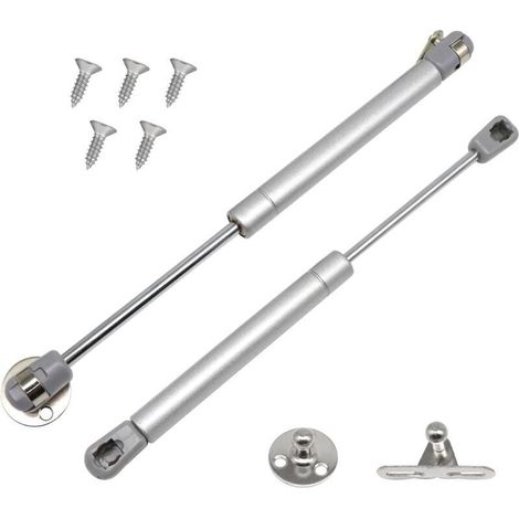 Lntyq 2er-pack Gasdruckfedern, 60n/6 Kg Möbelfeder-gasdämpfer, Scharniere Mit Soft-close-funktion, Hydraulikdämpfer Für Küchenschränke (2 Stück, 60n)