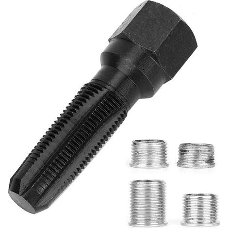 Gewindereparaturset, 14mm M-14 1.25 Aus Stahl Für Zündkerzenloch, Gewindereparaturwerkzeug, Fadenregenerator